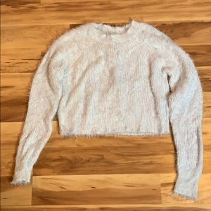 White Fuzzy Sweater